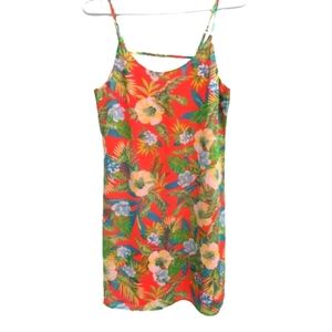 Decree tropical floral mini dress size M